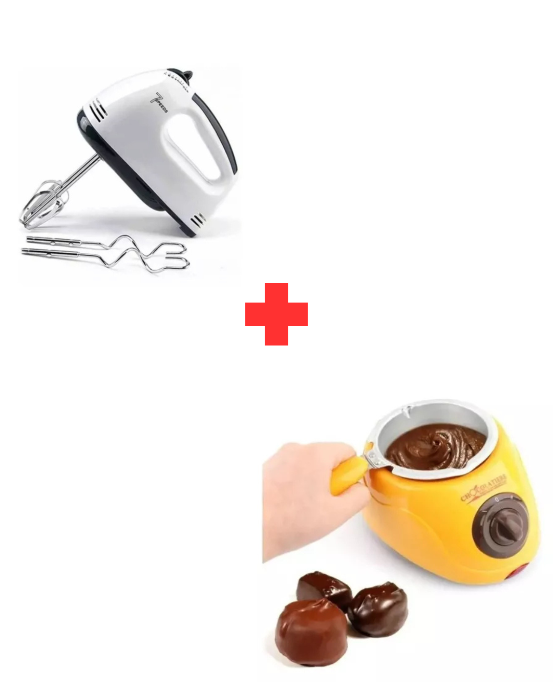 batidora manual scarle+fundidora chocola